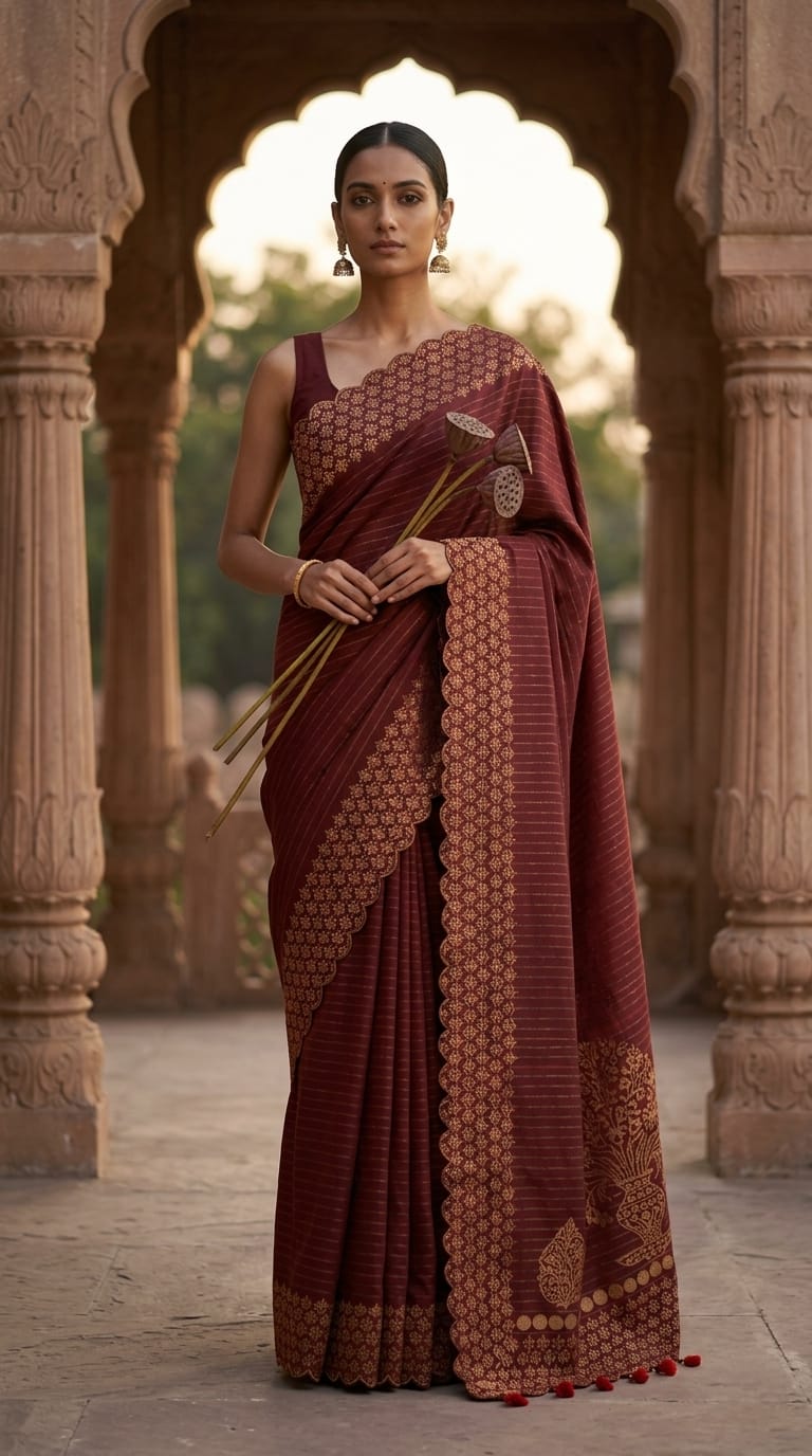 Designer Handloom Cotton Saree