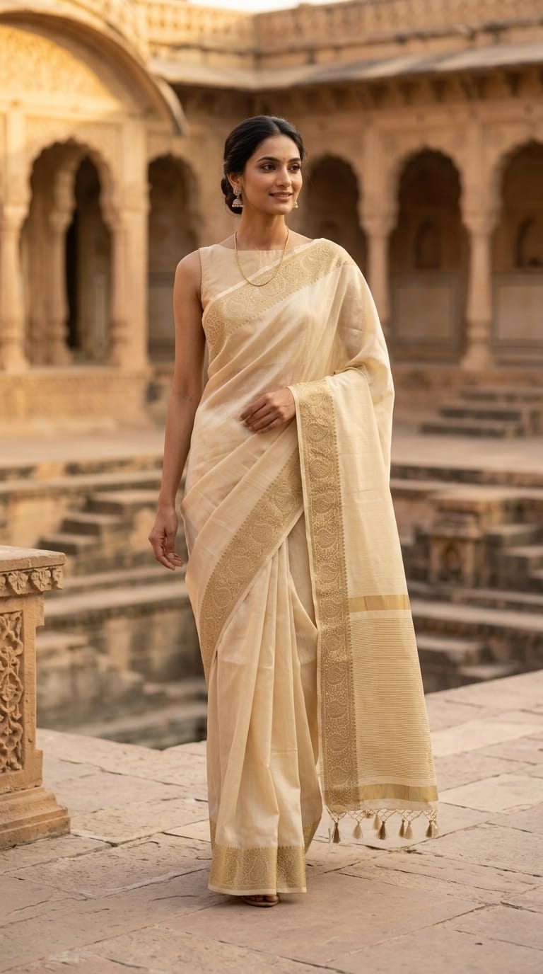 Tussar Matka Saree