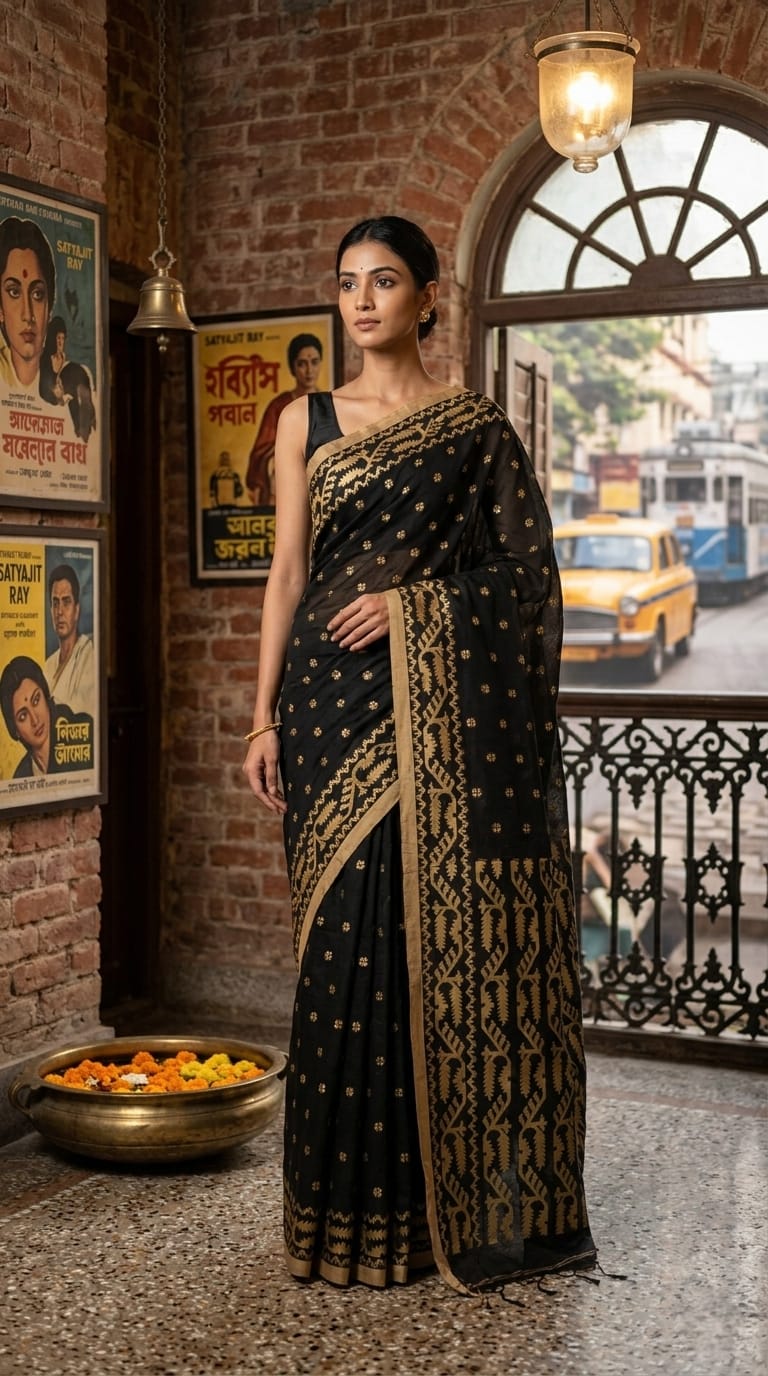Cotton Jamdani Saree