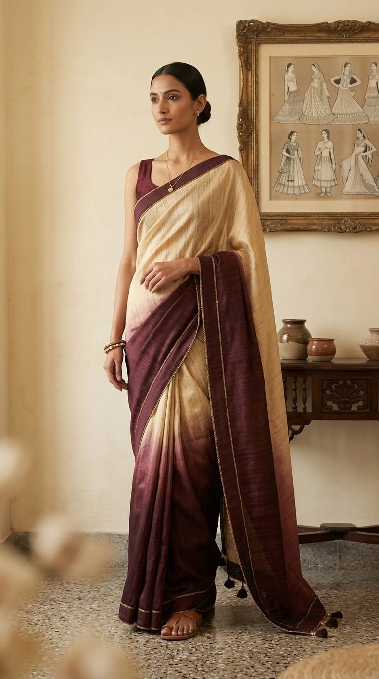 Pure Tussar Saree
