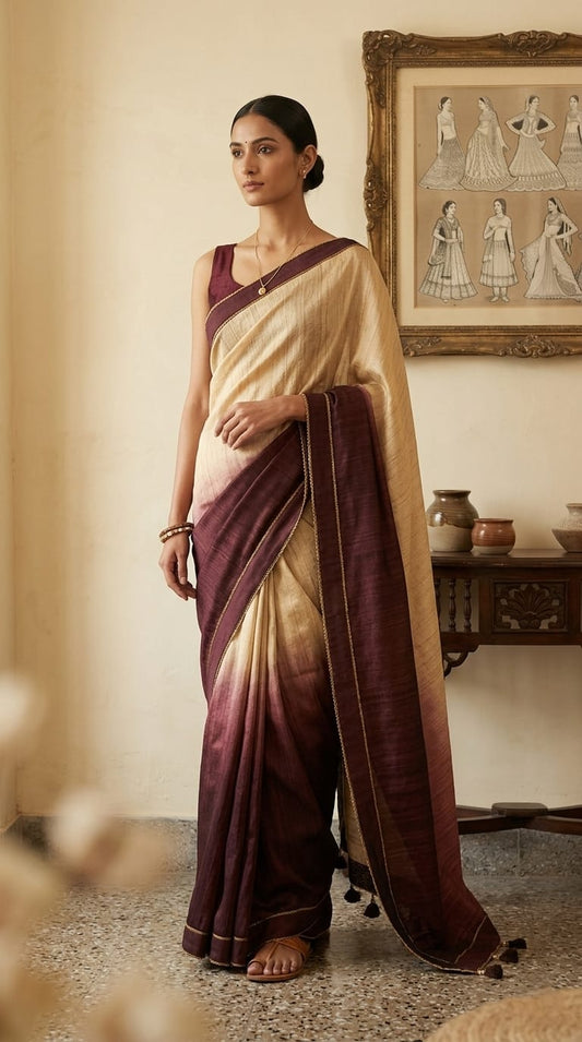 Pure Tussar Saree
