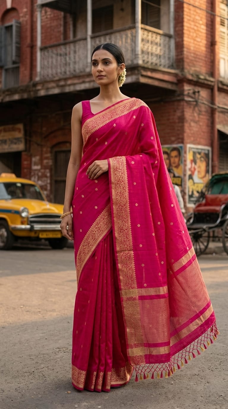 Tussar Matka Saree
