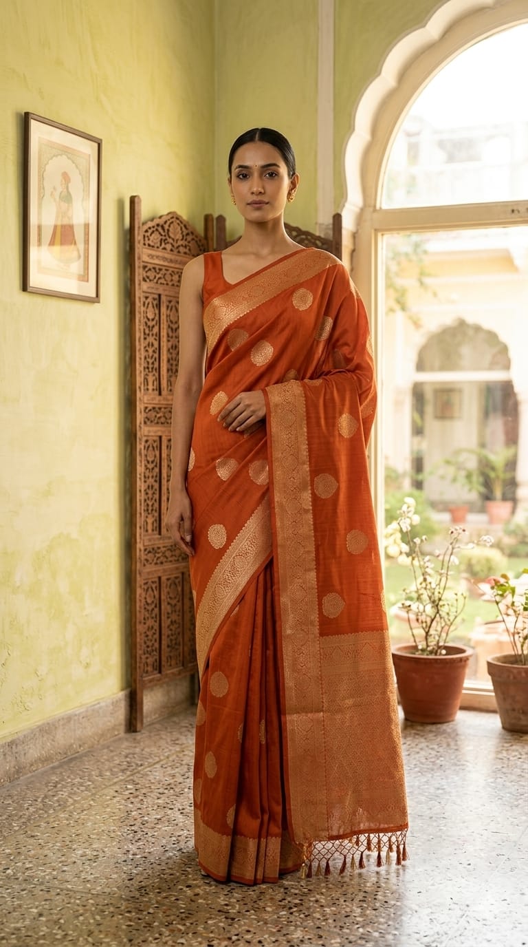 Tussar Matka Saree
