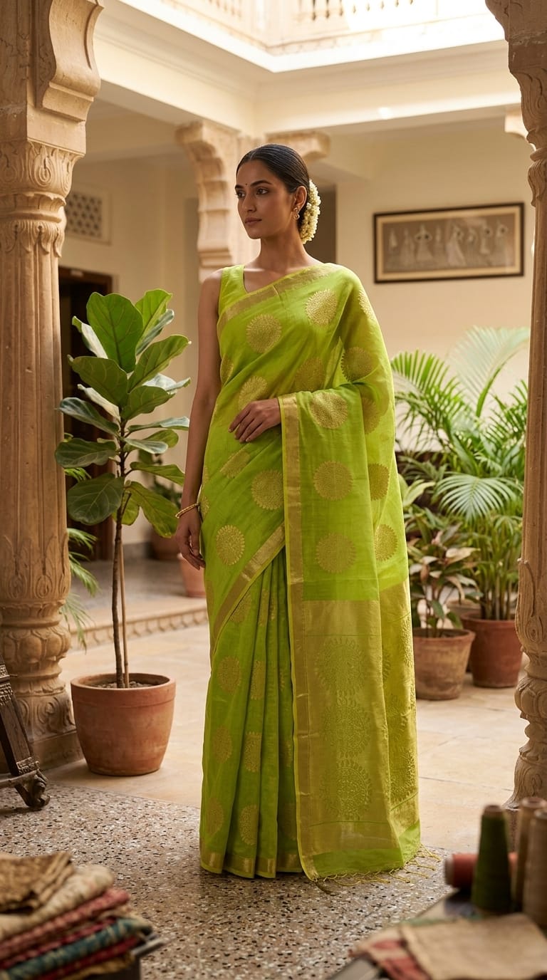 Handloom Chanderi Saree