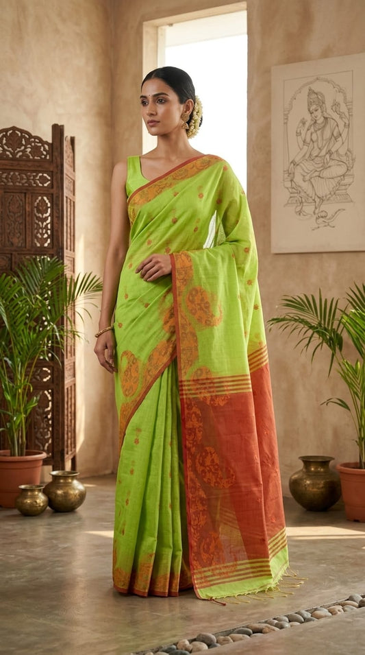 Cotton Chanderi Saree