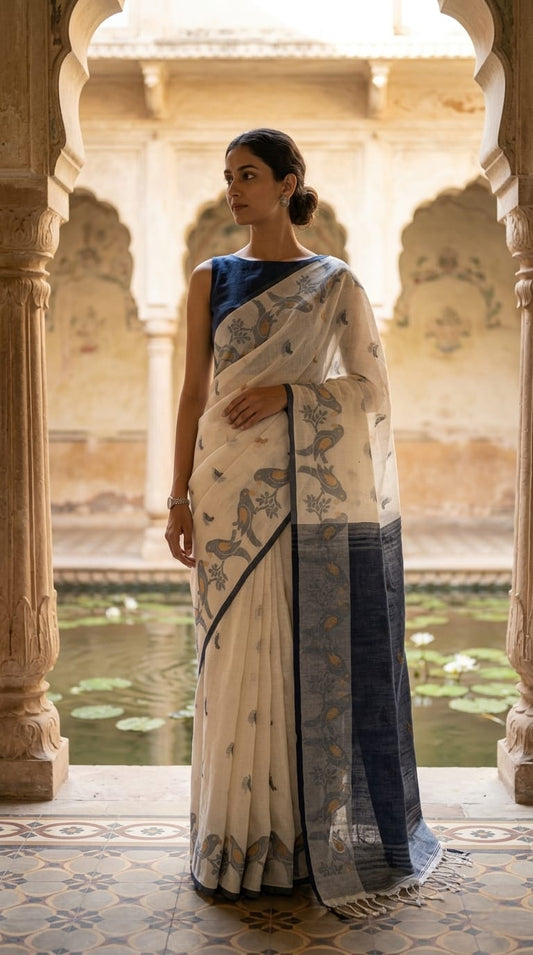 Cotton Chanderi Saree