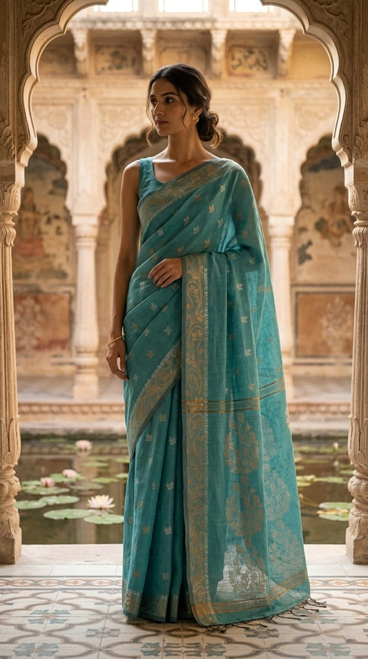 Cotton Chanderi Saree