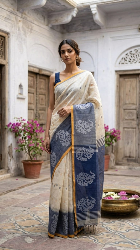 Cotton Chanderi Saree