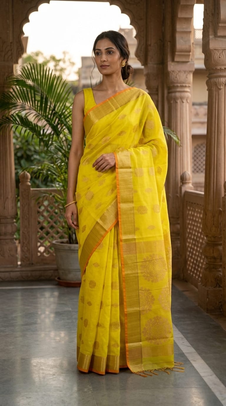 Handloom Chanderi Saree