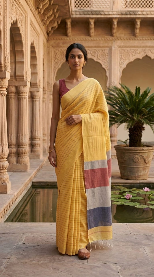 Handloom Khadi Cotton Saree