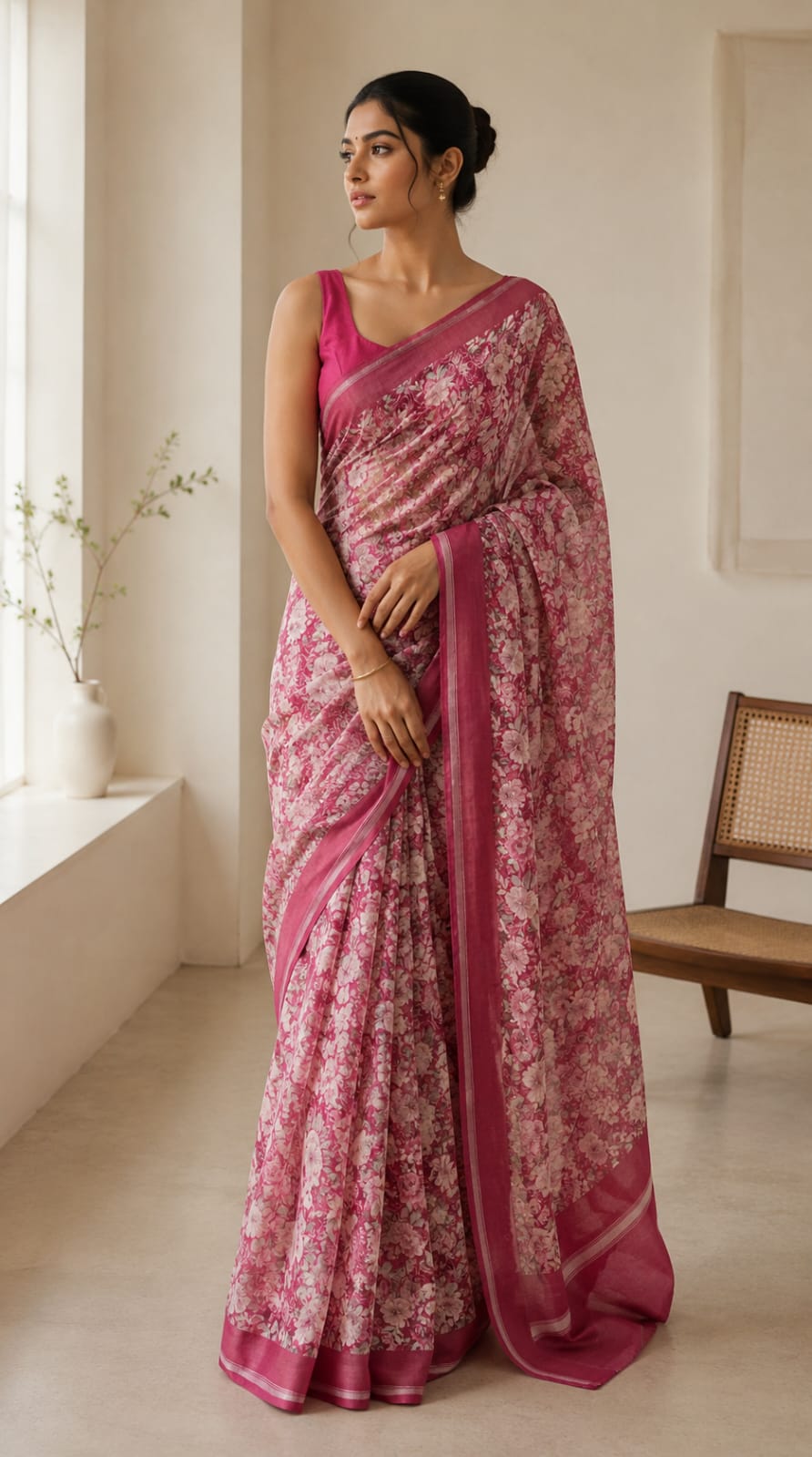 Digital Printed Georgette Saree