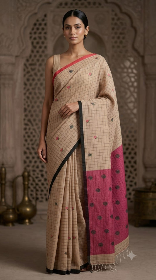Bengal Handloom Cotton Saree