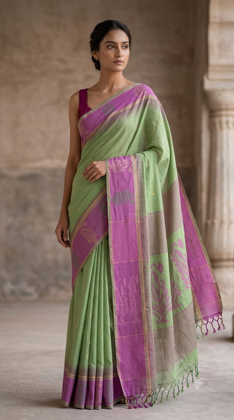 Bengal Handloom Cotton Saree